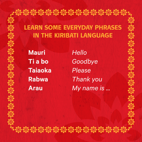 Kiribati everyday phrases square